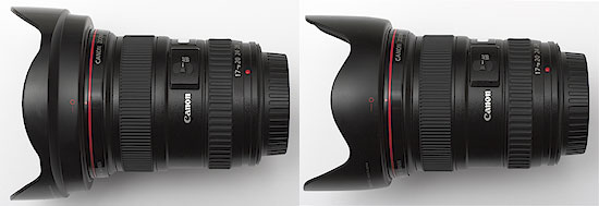 LENS HOOD RUBBER 77mm black for Canon EF 17-40mm 4.0 L USM